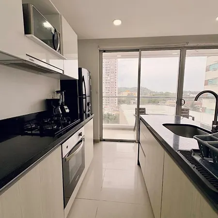 Apartamento A Pasos Del Mar Departamento Con Piscina 360 *